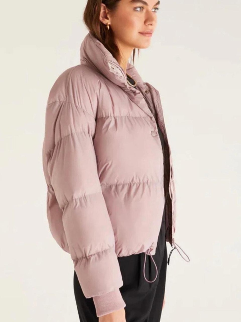 Z supply active cropped puffer jacket